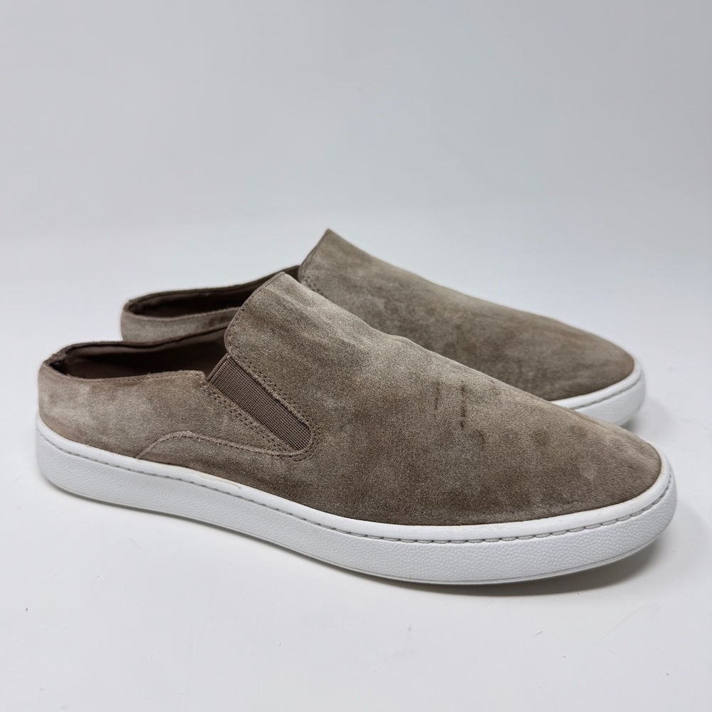 Vince Verrell Taupe Suede Slip-On Sneakers Women’s Size 6
